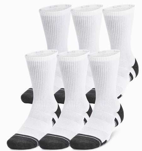 13-16 (6 PAIRES) Performance Tech 6-Pack (Mi-mollet) - 
                    Blanc
                    