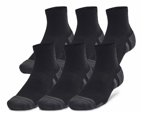 13-16 (6 PAIRES) chaussettes sports 1/4 (Quarter) - 
                    Noir
                    
