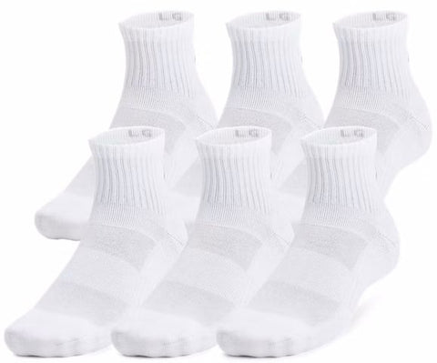 10-14 (6 PAIRES) chaussettes sports 1/4 (Quarter) - 
                    Blanc
                    