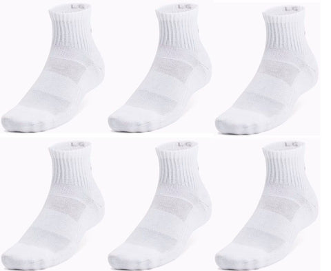 13-16 (6 PAIRES) chaussettes sports 1/4 (Quarter) - 
                    Blanc
                    