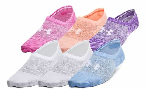 10-14 (6 PAIRES) socquettes invisibles (ultra low) - 
                    Blanc/Rose/Bleu/Violet/Orange
                    