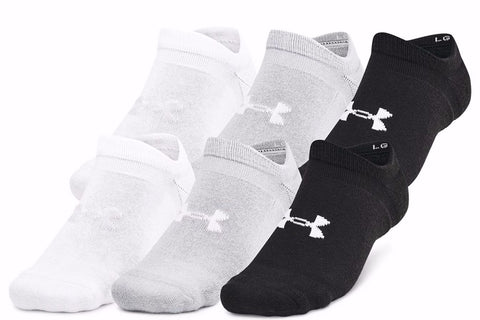13-16 (6 PAIRES) Essential Cushion 6-Pack No Show - 
                    Blanc/Gris/Noir
                    