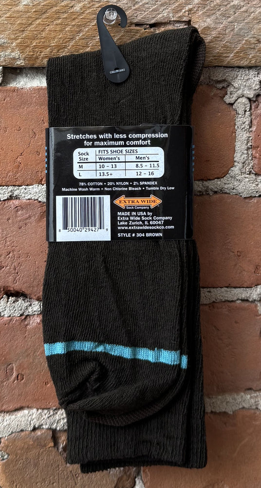 12-16 (1 PAIRE) 304 Chaussettes habillées mi-mollet coupe ample