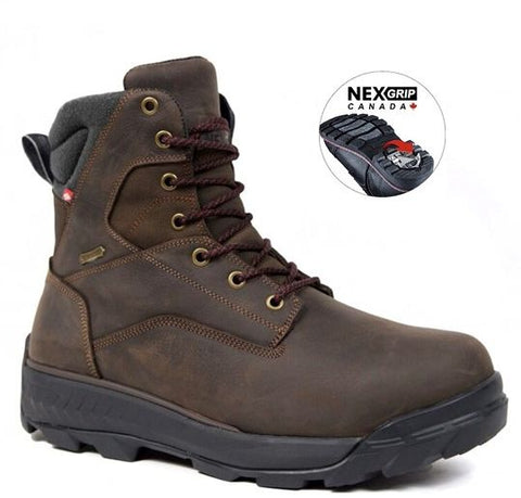 (Hiver) ICE ARNAUD Botte à crampon rétractable imperméable-Medium - 
                    Brun
                    