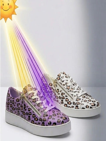 ZIP POP (cuir photochromique)-Medium - 
                    Blanc multi
                    