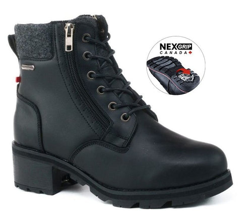 (Hiver) ICE KATHERINE Botte à crampon rétractable-imperméable-Medium - 
                    Noir
                    