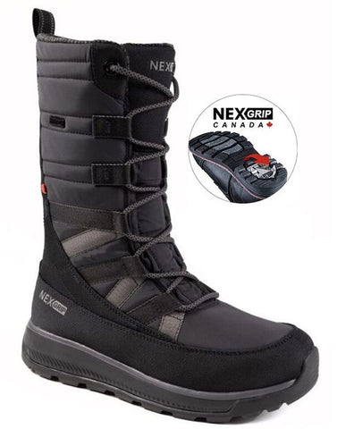 (Hiver) ICE SIMONE Botte à crampon rétractable-imperméable-Extra large (2E) - 
                    Noir
                    