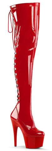 ADORE-3063  Talon 7" (17.8cm) Plateforme: 2 3/4" (7cm) - 
                    Rouge vernis
                    