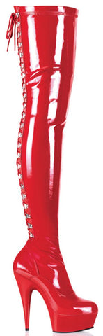 DELIGHT-3063 Talon 6"(15.2cm) Plateforme: 1 3/4"(4.5cm) - 
                    Rouge vernis
                    