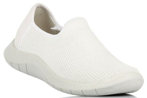 (VENTE FINALE, AUCUN ÉCHANGE NI CRÉDIT) GAIA (chaussure en tissu extensible)-Medium - 
                    Blanc
                    