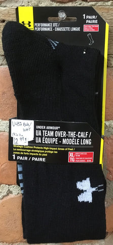 13-16 (1 PAIRE) chaussettes pour sports d'équipe au-dessus du mollet (Over the calf) U457