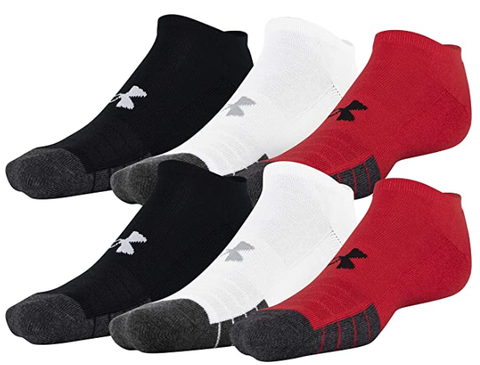 13-16 (6 PAIRES) chaussettes sports invisibles (No show) U676 - 
                    Noir/Rouge/Blanc
                    